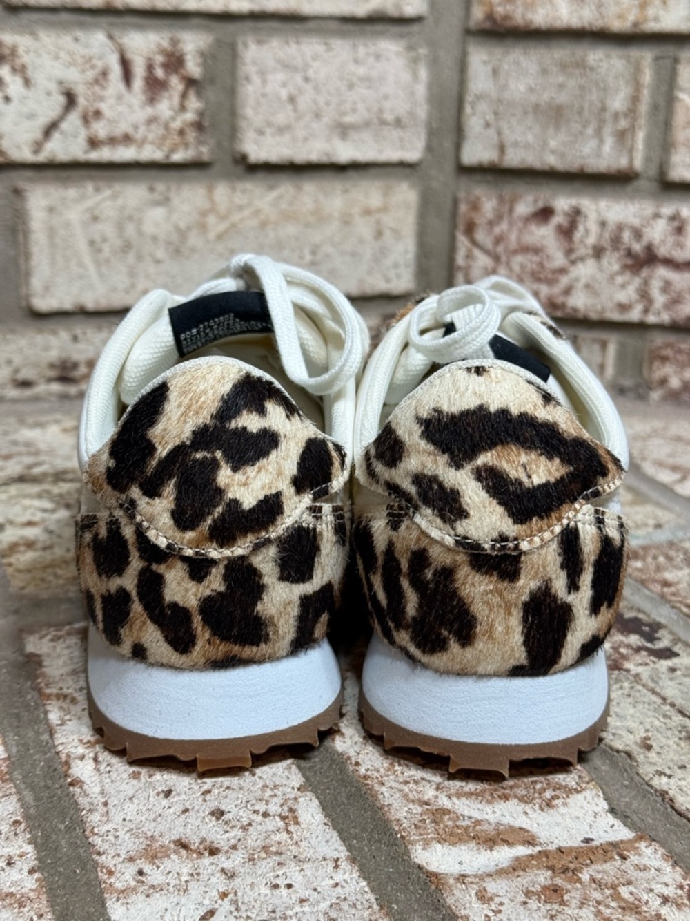 J.Crew Saturday Sneakers in Canvas and Leopard Real Calf Hair NWOT - Picture 5 of 9